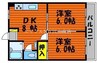 宇野線<宇野みなと線>/備前西市駅 徒歩9分 1階 築35年 2DKの間取り