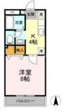 宇野線<宇野みなと線>/備前西市駅 徒歩9分 1階 築34年 1Kの間取り