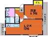 宇野線<宇野みなと線>/備前西市駅 徒歩62分 2階 築19年 1LDKの間取り