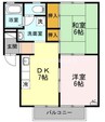 宇野線<宇野みなと線>/八浜駅 徒歩41分 2階 築33年 2DKの間取り