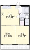 岡山市電東山本線<岡山電気軌道>/東山・おかでんミュージアム駅 徒歩57分 2階 築34年 2DKの間取り