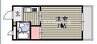 宇野線<宇野みなと線>/備前西市駅 徒歩20分 3階 築32年 1Kの間取り