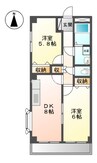 岡山市電清輝橋線<岡山電気軌道>/清輝橋駅 徒歩32分 4階 築24年 2DKの間取り