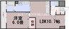 宇野線<宇野みなと線>/備前西市駅 徒歩46分 4階 築46年 1LDKの間取り