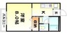 宇野線<宇野みなと線>/妹尾駅 徒歩25分 2階 築28年 1Kの間取り