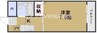 宇野線<宇野みなと線>/大元駅 徒歩11分 5階 築34年 1Kの間取り