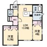 宇野線<宇野みなと線>/妹尾駅 徒歩20分 1階 築18年 2LDKの間取り