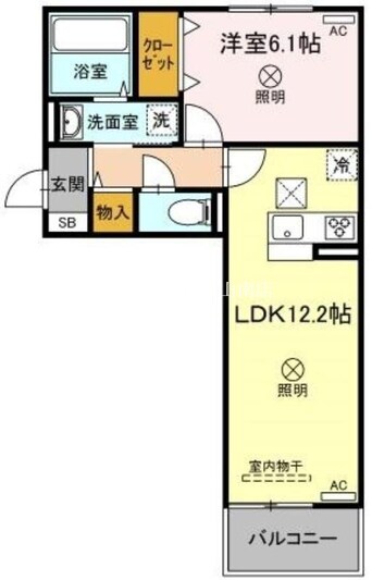 間取図 吉備線<桃太郎線>/備前三門駅 徒歩14分 1階 築1年