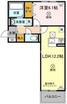 吉備線<桃太郎線>/備前三門駅 徒歩14分 1階 築浅 1LDKの間取り