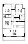 山陽本線（中国）/岡山駅 徒歩15分 10階 築26年 3LDKの間取り