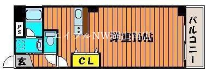 間取図 山陽本線（中国）/岡山駅 バス7分中山下下車:停歩4分 7階 築16年