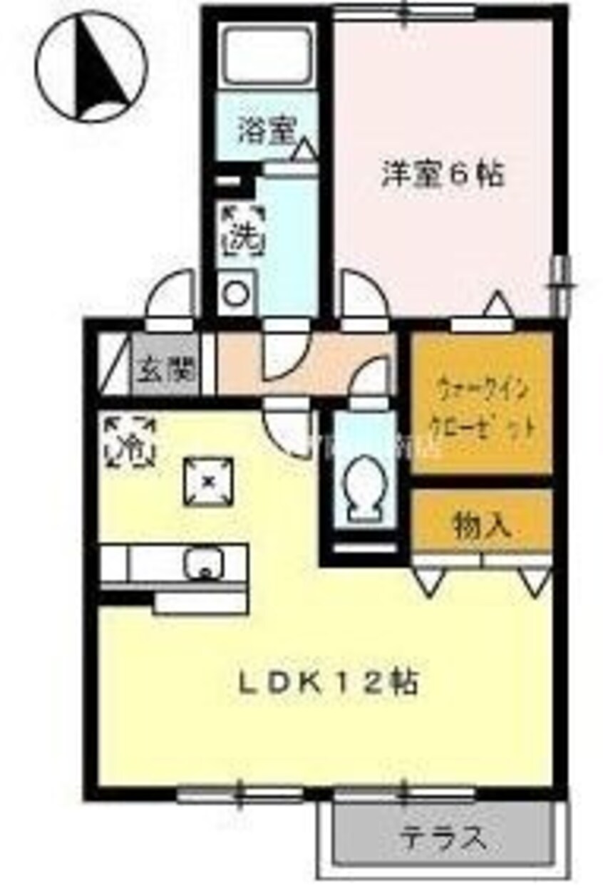 間取図 宇野線<宇野みなと線>/備前西市駅 徒歩11分 1階 築17年