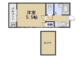 間取図 岡山市電清輝橋線<岡山電気軌道>/清輝橋駅 徒歩31分 1階 築32年