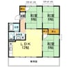 宇野線<宇野みなと線>/備前西市駅 徒歩34分 1階 築36年 3LDKの間取り