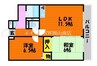 山陽本線（中国）/北長瀬駅 徒歩25分 3階 築27年 2LDKの間取り