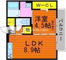 山陽本線（中国）/岡山駅 バス:22分:停歩6分 1階 築7年 1LDKの間取り