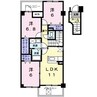 宇野線<宇野みなと線>/備前西市駅 徒歩20分 4階 築23年 3LDKの間取り