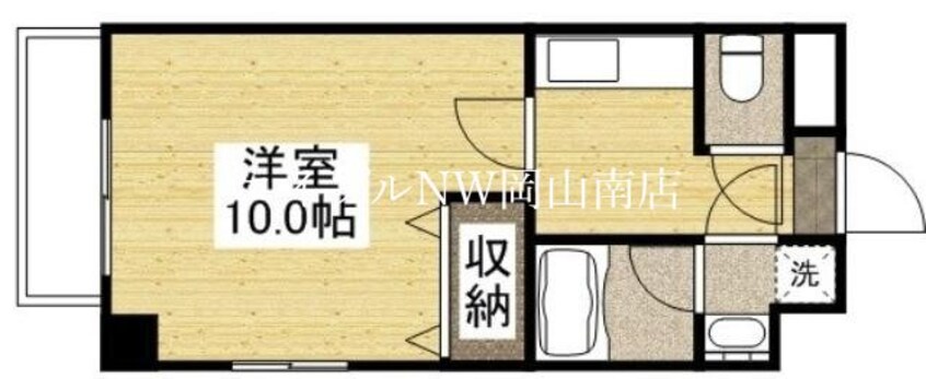 間取図 岡山市電清輝橋線<岡山電気軌道>/清輝橋駅 徒歩4分 5階 築15年