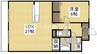 岡山市電清輝橋線<岡山電気軌道>/大雲寺前駅 徒歩3分 8階 築17年 1LDKの間取り