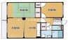 宇野線<宇野みなと線>/備前西市駅 徒歩11分 4階 築33年 3DKの間取り