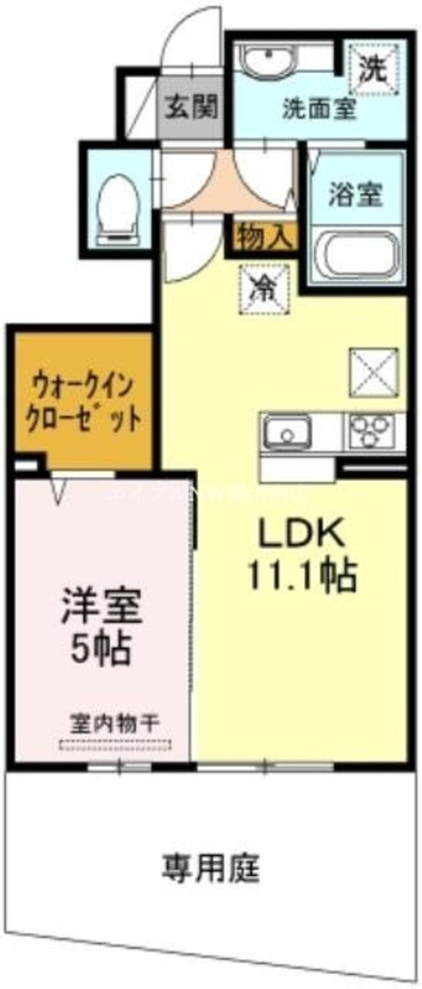 間取図 山陽本線（中国）/高島駅 徒歩7分 1階 築10年