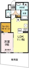 山陽本線（中国）/高島駅 徒歩7分 1階 築10年 1LDKの間取り