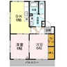 宇野線<宇野みなと線>/備前西市駅 徒歩42分 2階 築28年 2DKの間取り
