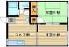 宇野線<宇野みなと線>/備前西市駅 徒歩66分 2階 築36年 2DKの間取り