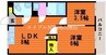 宇野線<宇野みなと線>/大元駅 徒歩77分 2階 築51年 1LDK+Sの間取り