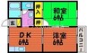宇野線<宇野みなと線>/備前西市駅 徒歩10分 2階 築30年 2DKの間取り