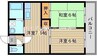 山陽本線（中国）/岡山駅 バス:30分:停歩3分 3階 築34年 2DKの間取り