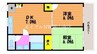 山陽本線（中国）/岡山駅 バス:30分:停歩3分 3階 築35年 2DKの間取り