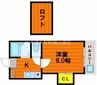 宇野線<宇野みなと線>/大元駅 徒歩20分 2階 築35年 1Kの間取り