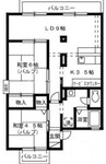 山陽本線（中国）/岡山駅 バス:27分:停歩12分 2階 築39年 2LDKの間取り