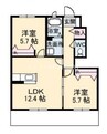 宇野線<宇野みなと線>/備前西市駅 徒歩19分 1階 築17年 2LDKの間取り