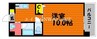 岡山市電清輝橋線<岡山電気軌道>/大雲寺前駅 徒歩9分 2階 築10年 1Kの間取り