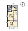 宇野線<宇野みなと線>/備前西市駅 徒歩25分 2階 築19年 1LDKの間取り