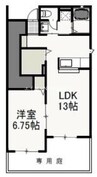 宇野線<宇野みなと線>/早島駅 徒歩13分 1階 築15年 1LDKの間取り