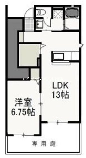 間取図 宇野線<宇野みなと線>/早島駅 徒歩13分 1階 築16年