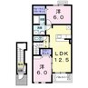 宇野線<宇野みなと線>/備前田井駅 徒歩13分 2階 築12年 2LDKの間取り