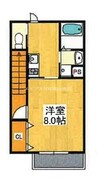 宇野線<宇野みなと線>/備前西市駅 徒歩73分 2階 築浅 1Kの間取り