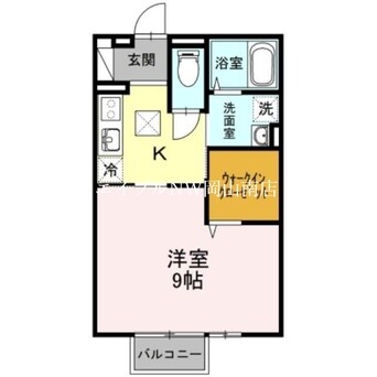 間取図 宇野線<宇野みなと線>/備前西市駅 徒歩53分 1階 築17年