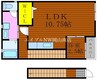 宇野線<宇野みなと線>/備前西市駅 徒歩10分 2階 築15年 1LDKの間取り