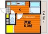 宇野線<宇野みなと線>/大元駅 徒歩8分 2階 築7年 1Kの間取り