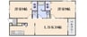 山陽本線（中国）/岡山駅 バス:35分:停歩3分 1階 築25年 2LDKの間取り