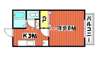 間取図 宇野線<宇野みなと線>/大元駅 徒歩19分 1階 築30年