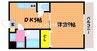 宇野線<宇野みなと線>/備前西市駅 徒歩25分 3階 築20年 1DKの間取り