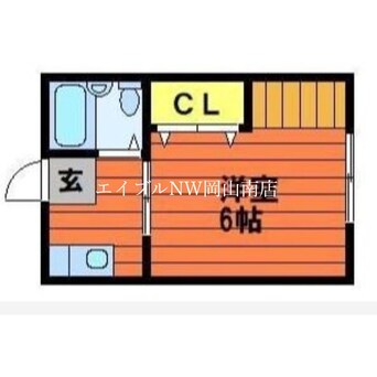 間取図 山陽本線（中国）/岡山駅 バス25分豊成下車:停歩10分 2階 築37年