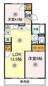 宇野線<宇野みなと線>/備前西市駅 徒歩36分 1階 築40年 2LDKの間取り