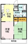 宇野線<宇野みなと線>/備前西市駅 徒歩22分 1階 築28年 2DKの間取り